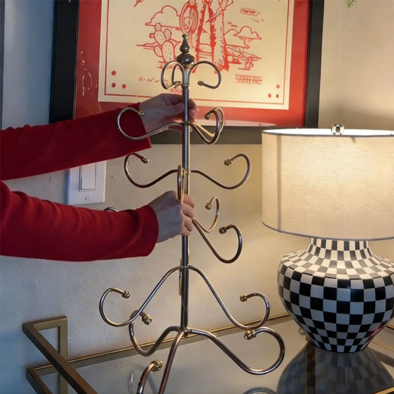 ✨🎀 Whimsy Scroll Ornament Display Tree🌸