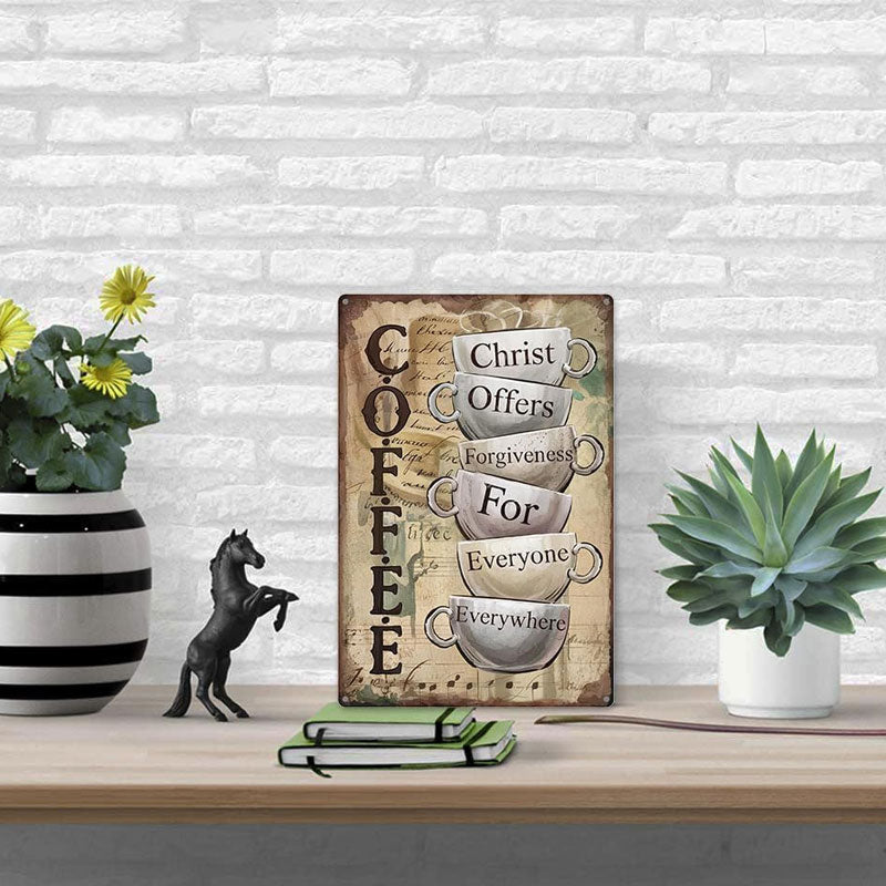 „Gnade in jeder Tasse“ – Inspirierendes Schild ⛪ – Eine zeitlose Botschaft der Barmherzigkeit für Ihren heiligen Raum