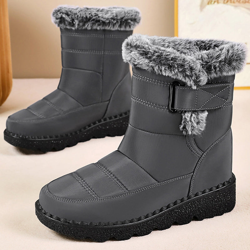Mid-Calf Cotton High Boots For Women