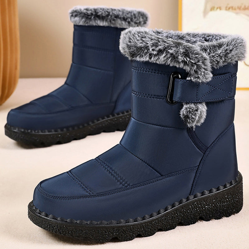 Mid-Calf Cotton High Boots For Women