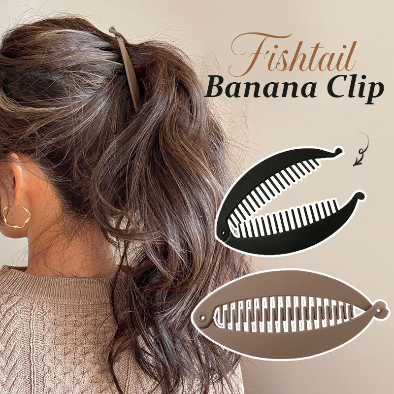 ✨2 voor de prijs van 1✨ Hoge paardenstaart met bananenhaarclip