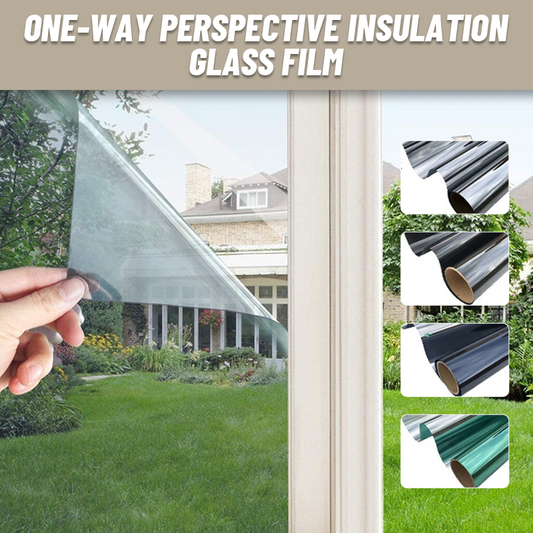 Multifunktionale Fenster-Sonnenschutz- und Sichtschutzfolie. Einweg-Perspektiv-Isolierfolie