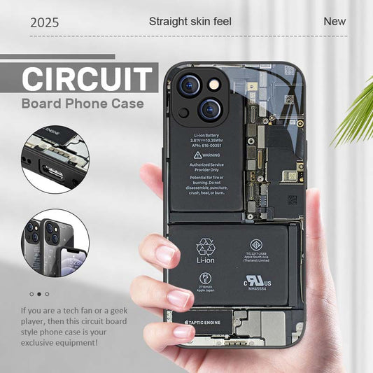 Circuit board glass phone case