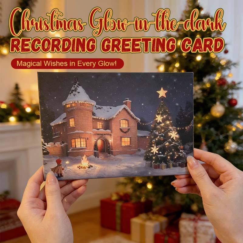 Christmas Glow-in-the-dark Recording Greeting Card