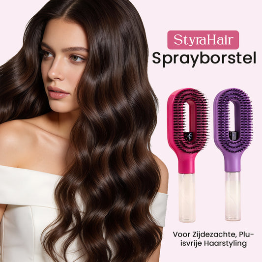 StyraHair Sprayborstel – Voor Zijdezachte, Pluisvrije Haarstyling