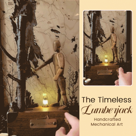🌲 The Timeless Lumberjack – Handcrafted Mechanical Art