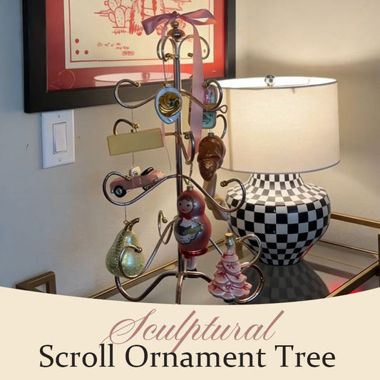 ✨🎀 Whimsy Scroll Ornament Display Tree🌸