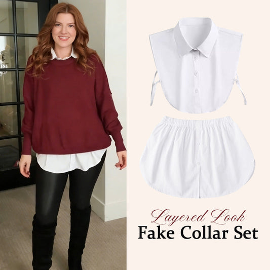 Layered Look Fake Collar Set