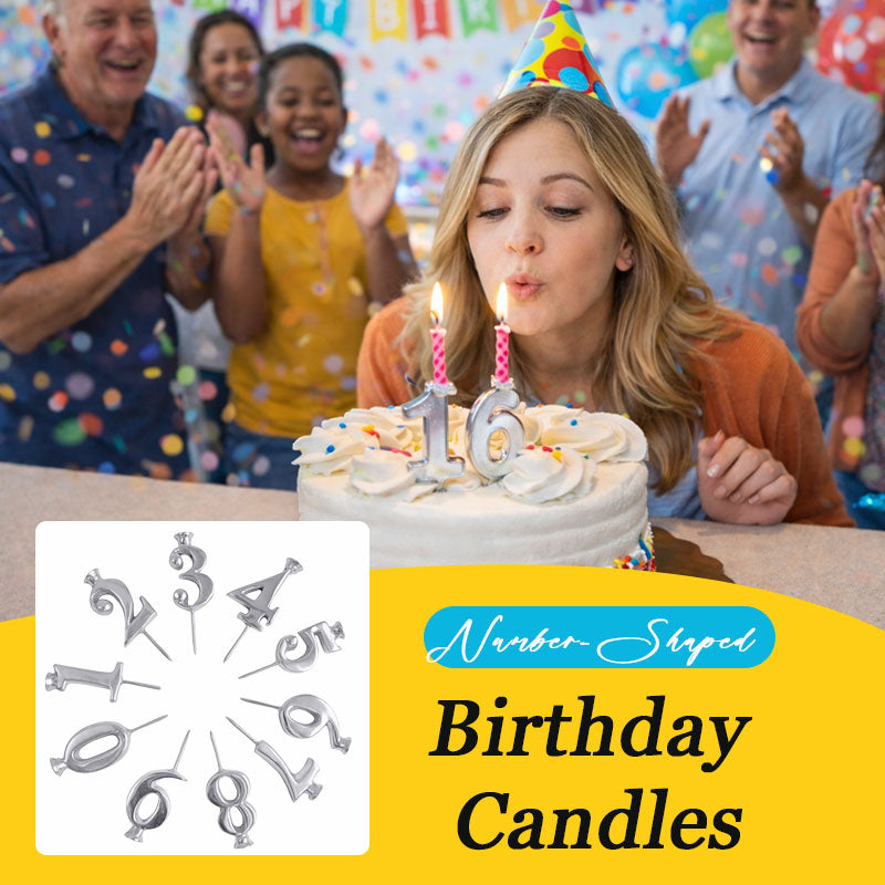 Number-shaped Birthday Candles