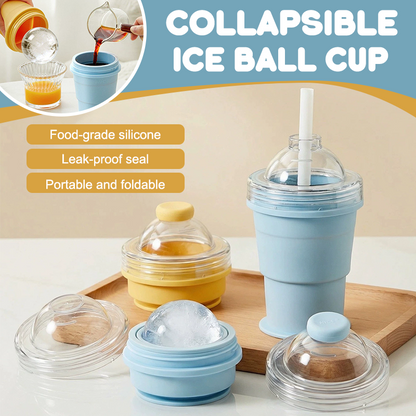 🧊✨ Collapsible Ice Ball Cup ✨🧊