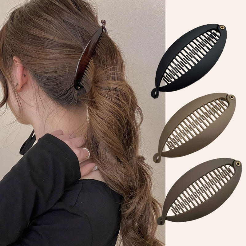 ✨2 voor de prijs van 1✨ Hoge paardenstaart met bananenhaarclip