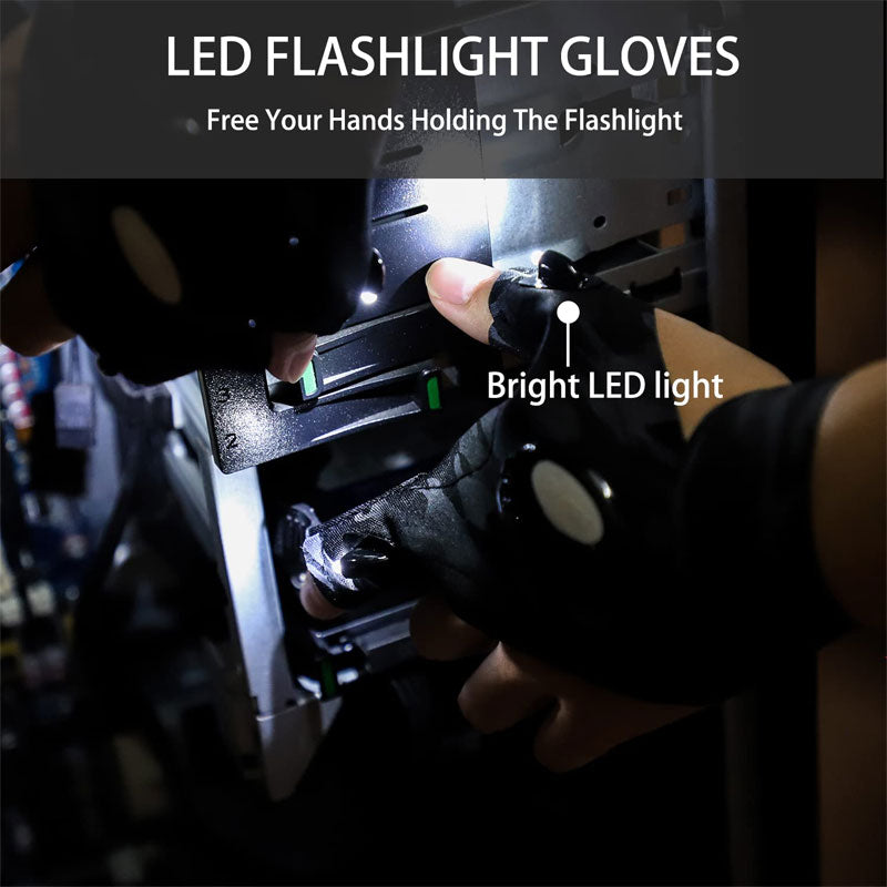 Emergency Repair Night Fishing Lighting Gloves