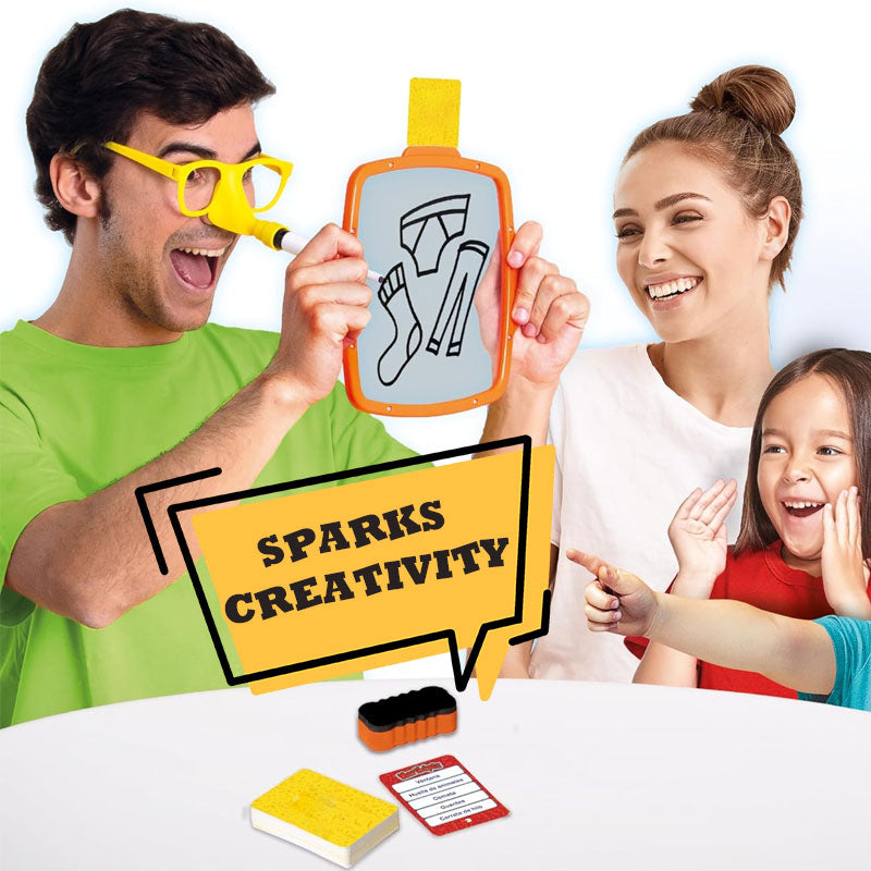 Pencil Nose Family Drawing Game