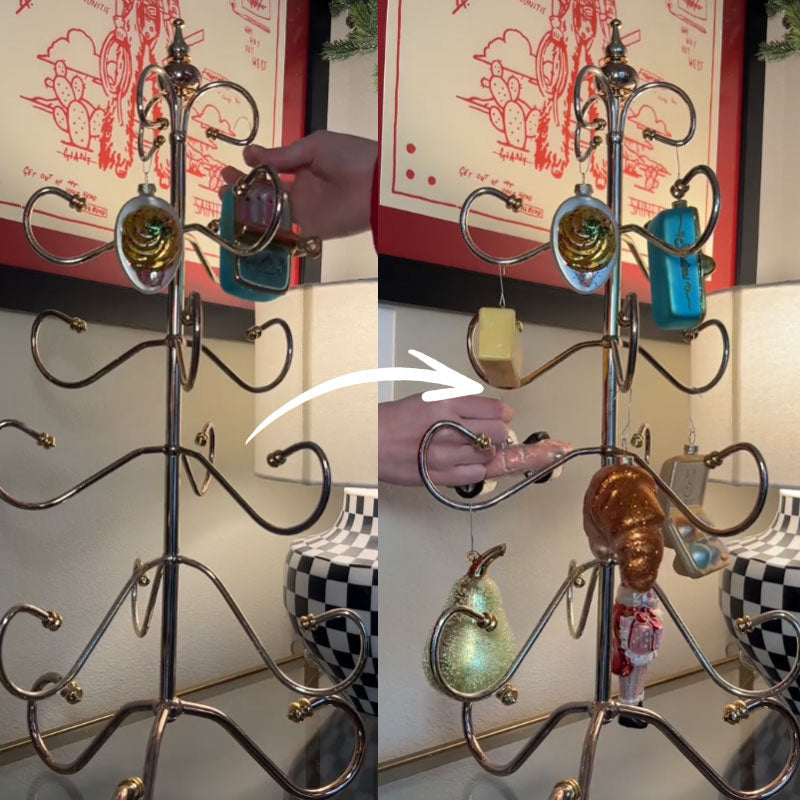 ✨🎀 Whimsy Scroll Ornament Display Tree🌸