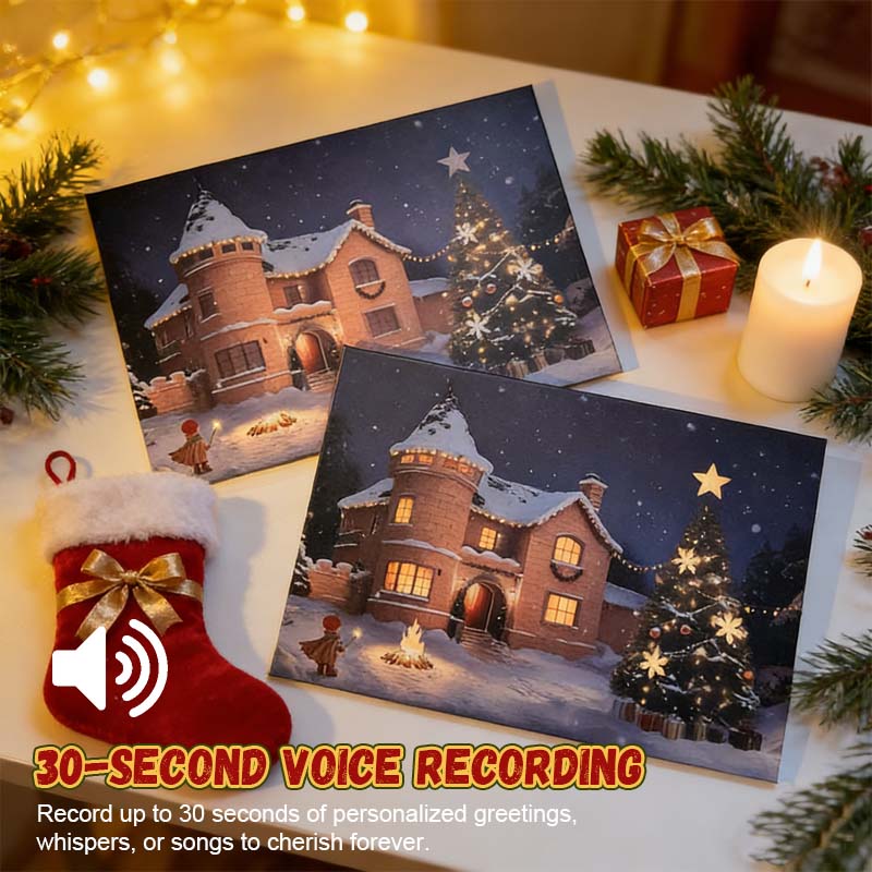 Christmas Glow-in-the-dark Recording Greeting Card