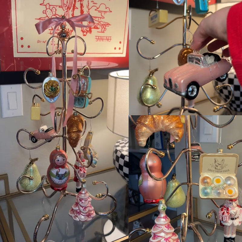 ✨🎀 Whimsy Scroll Ornament Display Tree🌸