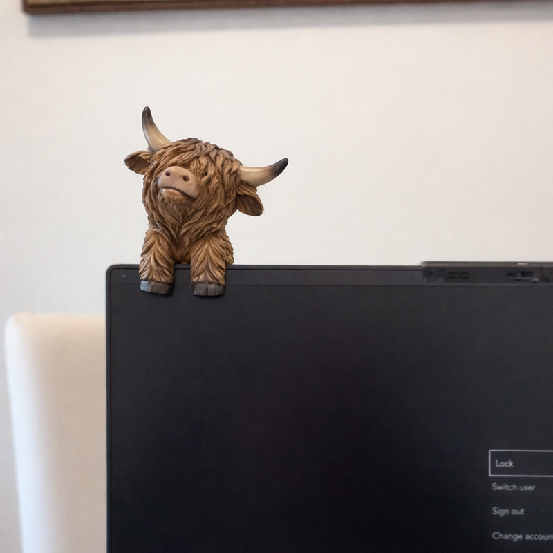 Decoratie met Schotse hooglandkoe