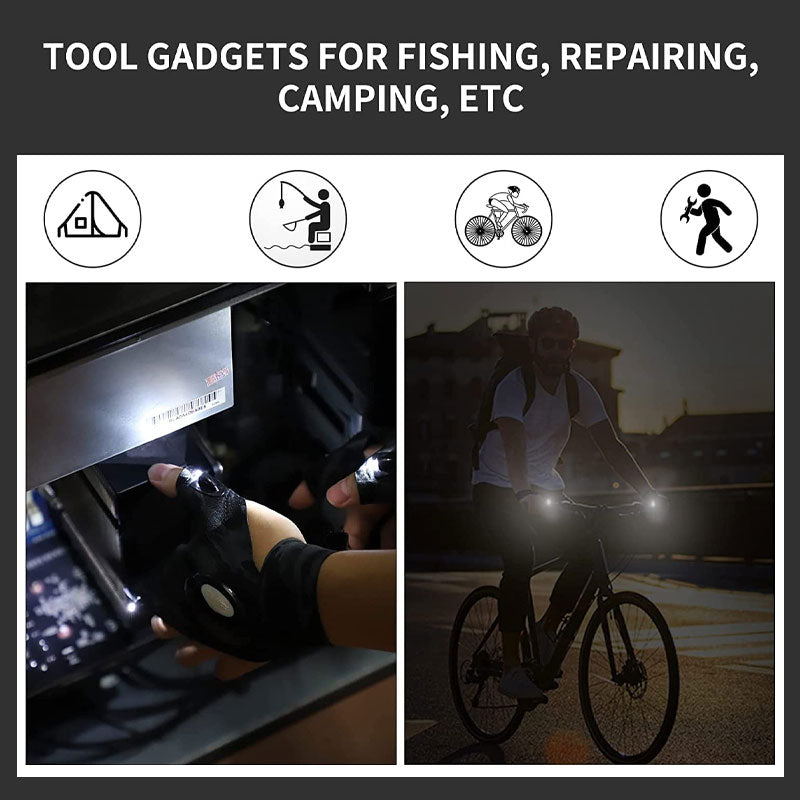 Emergency Repair Night Fishing Lighting Gloves
