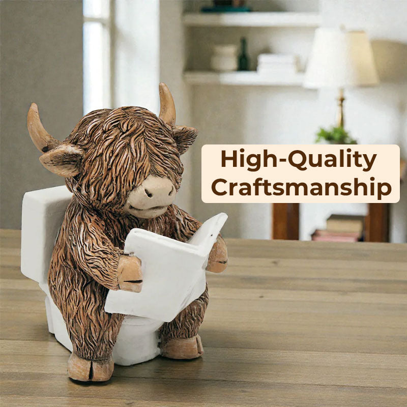 🐮 Badkamerdecoratie met Schotse hooglandkoeien