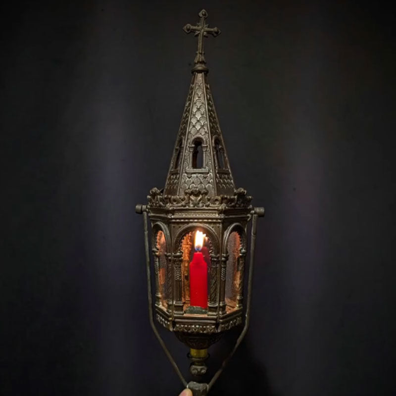 Antique Gothic Candle Lantern