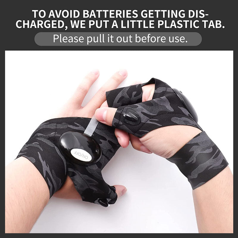 Emergency Repair Night Fishing Lighting Gloves