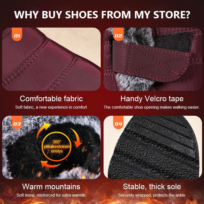 Mid-Calf Cotton High Boots For Women