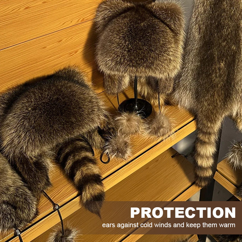 Imitation Raccoon Warm Hat