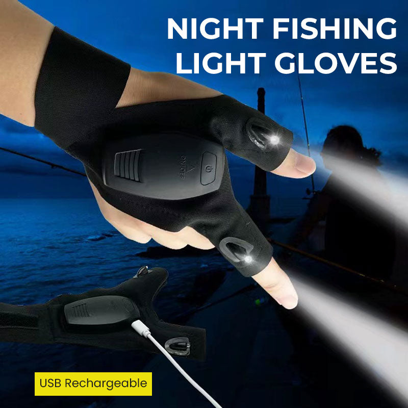 Emergency Repair Night Fishing Lighting Gloves