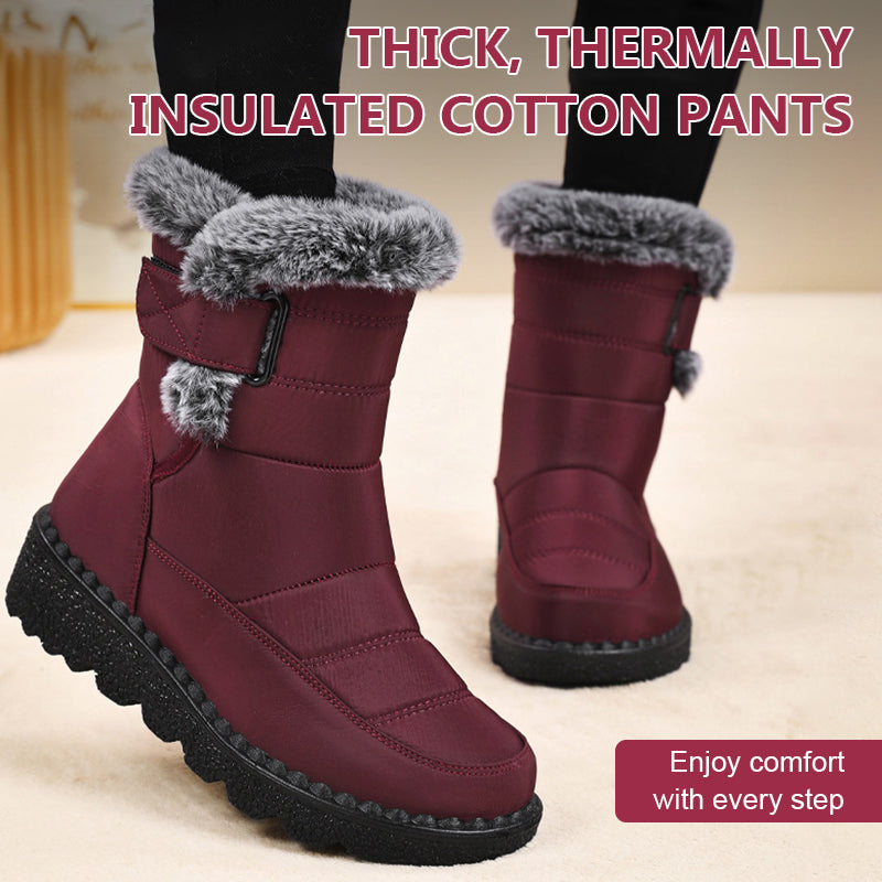 Mid-Calf Cotton High Boots For Women
