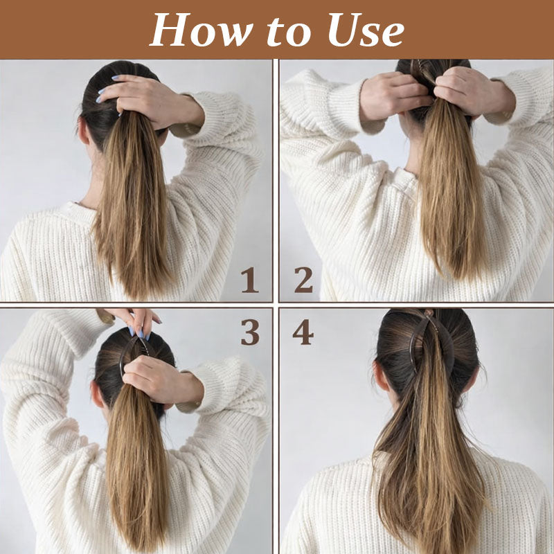 ✨2 voor de prijs van 1✨ Hoge paardenstaart met bananenhaarclip