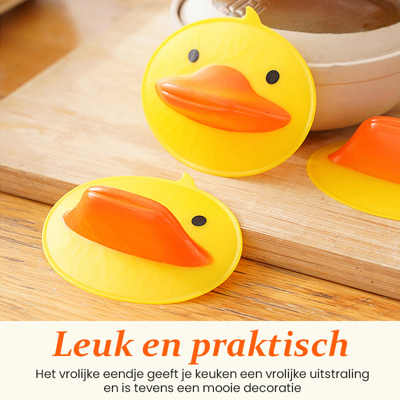 🦆 Koop 1 krijg 1 gratis！Veilige en leuke keukenhulp: de eendje anti-heet handgreep!