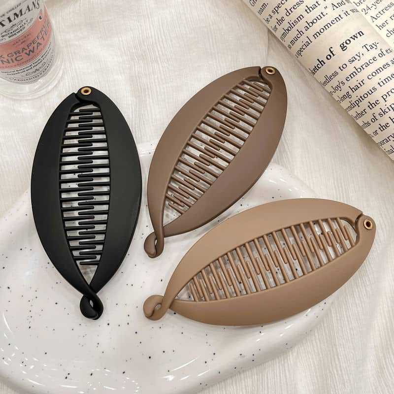 ✨2 voor de prijs van 1✨ Hoge paardenstaart met bananenhaarclip