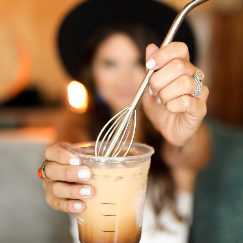 🍹 [2-in-1 Innovation] The Whisk Straw | Sip, Stir, and Savor Every Drop! ✨