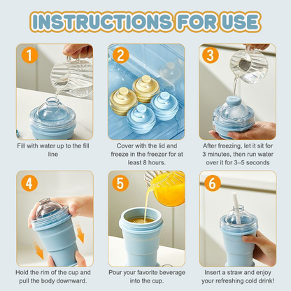 🧊✨ Collapsible Ice Ball Cup ✨🧊