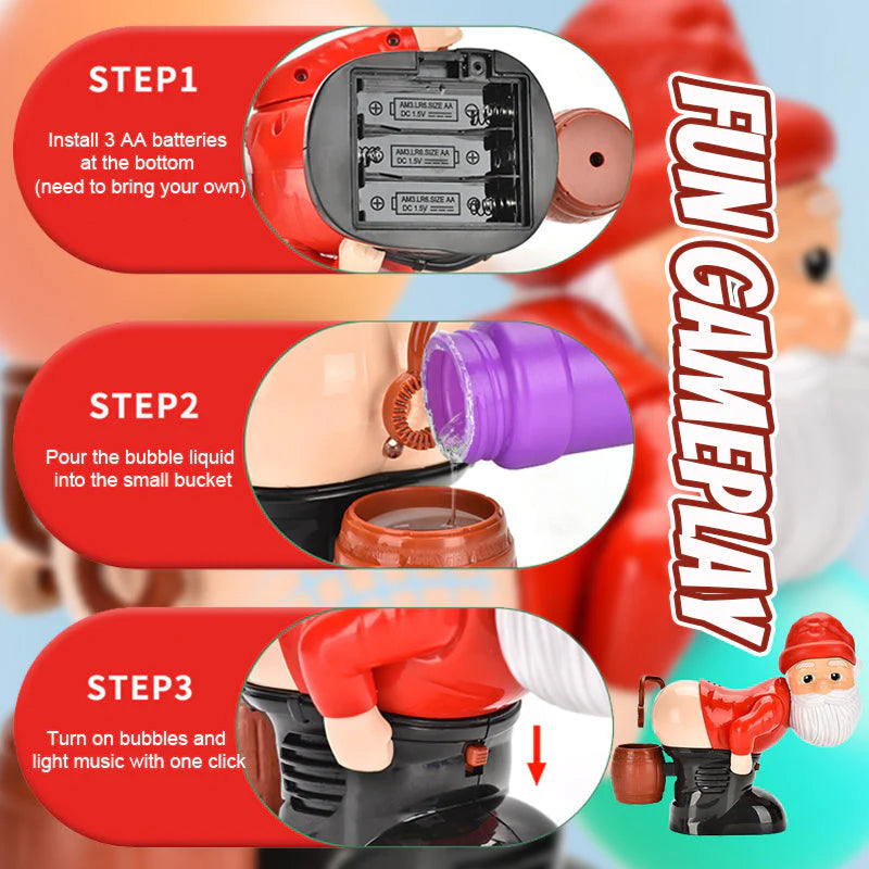 Funny Santa Bubble Machine🎄🎁
