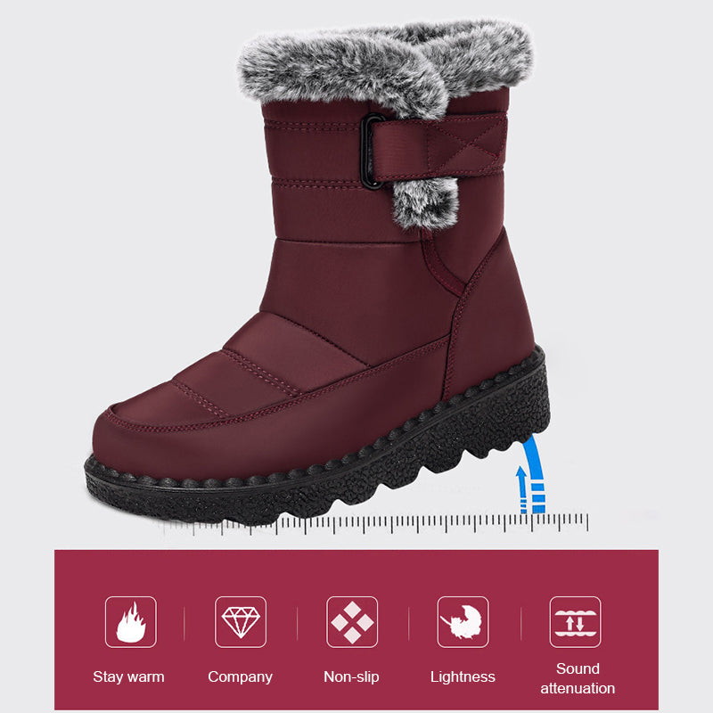 Mid-Calf Cotton High Boots For Women