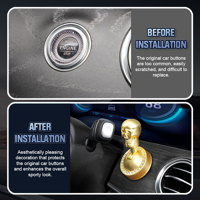 💀 Skull Pull-Style Start Button Cover