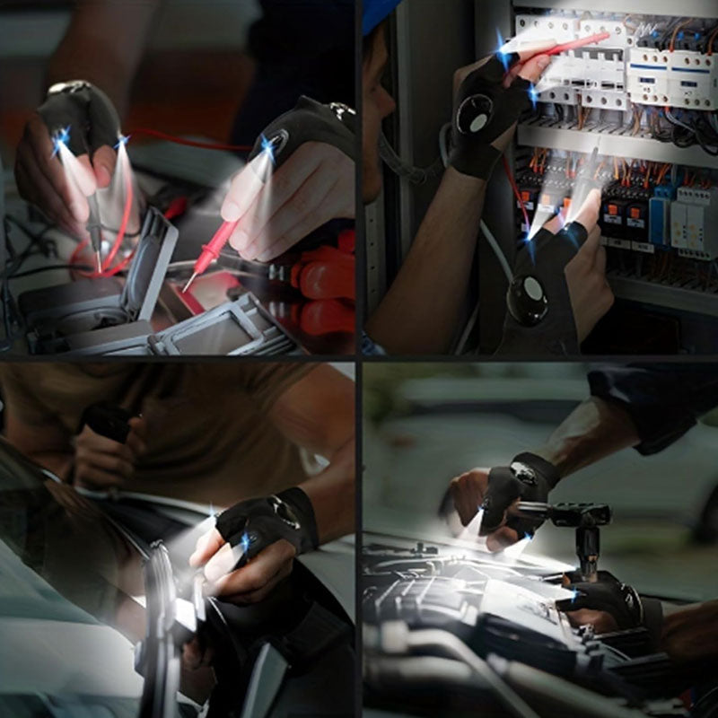 Emergency Repair Night Fishing Lighting Gloves