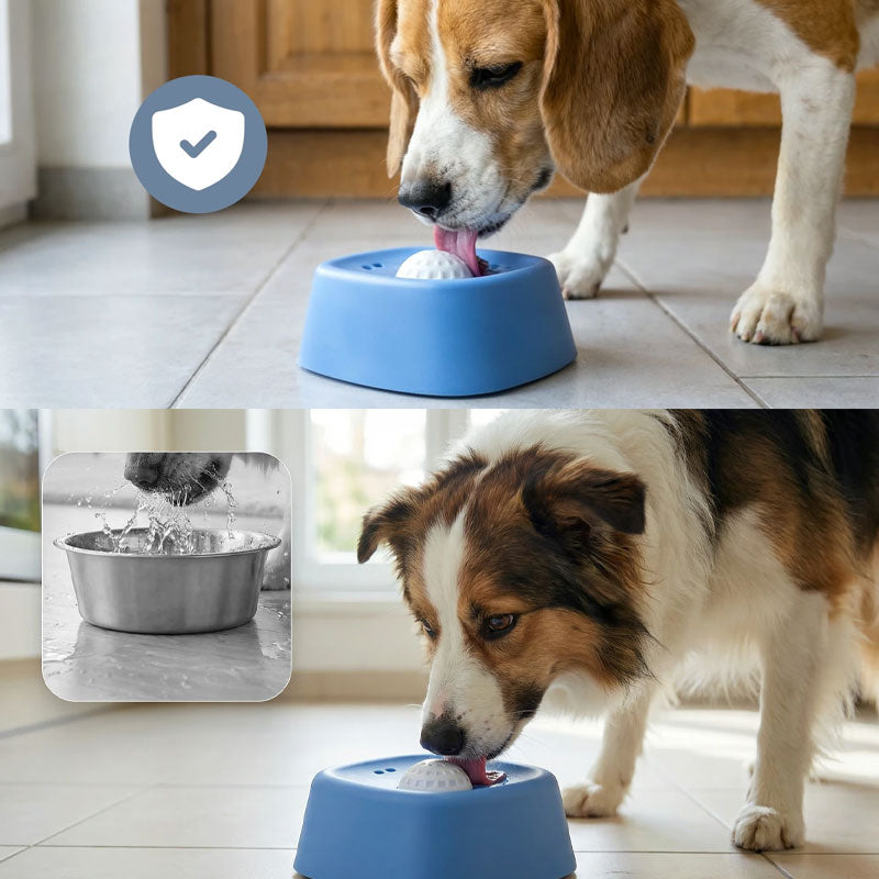 🐾 HUND LEckschale mit integrierter Rolle | Dog Liquid Lick Bowl