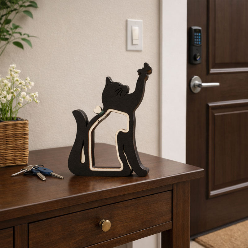 Handgefertigte Aufbewahrungsbox aus Holz für Tierhaare