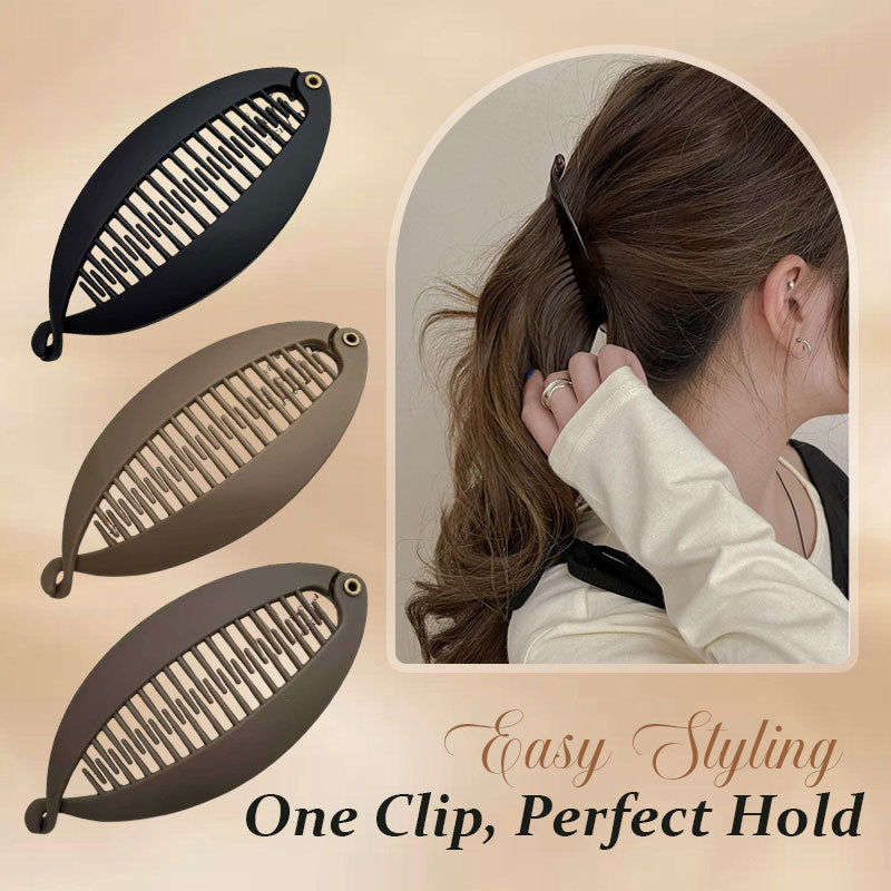 ✨2 voor de prijs van 1✨ Hoge paardenstaart met bananenhaarclip