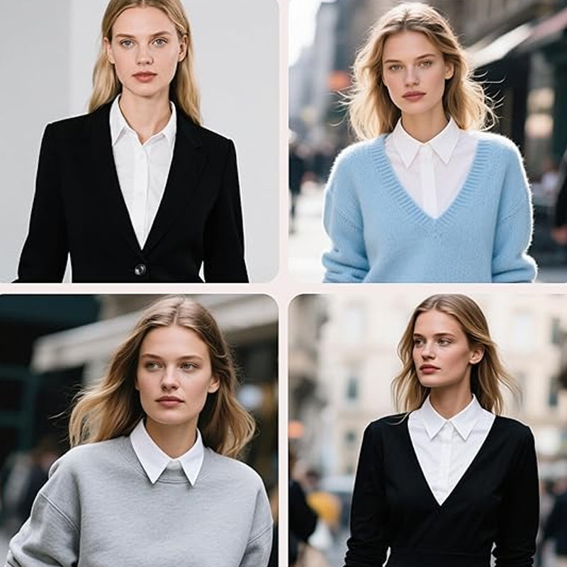 Layered Look Fake Collar Set