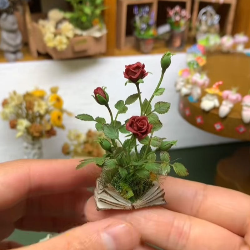 Miniature Book Flowers: A Fairy Tale in the Palm of Your Hand