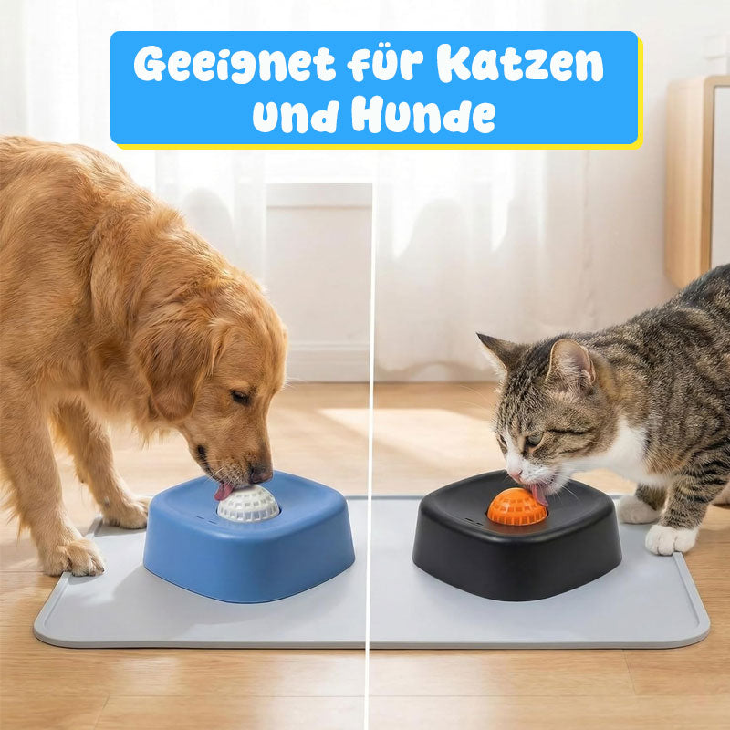 🐾 HUND LEckschale mit integrierter Rolle | Dog Liquid Lick Bowl