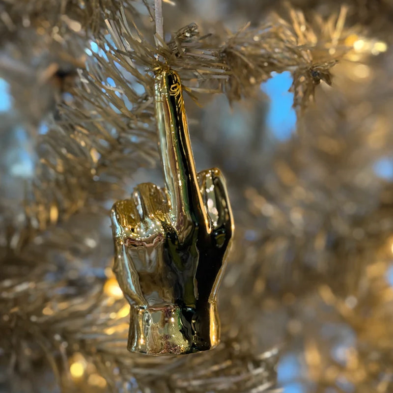 Christmas Middle Finger Decoration