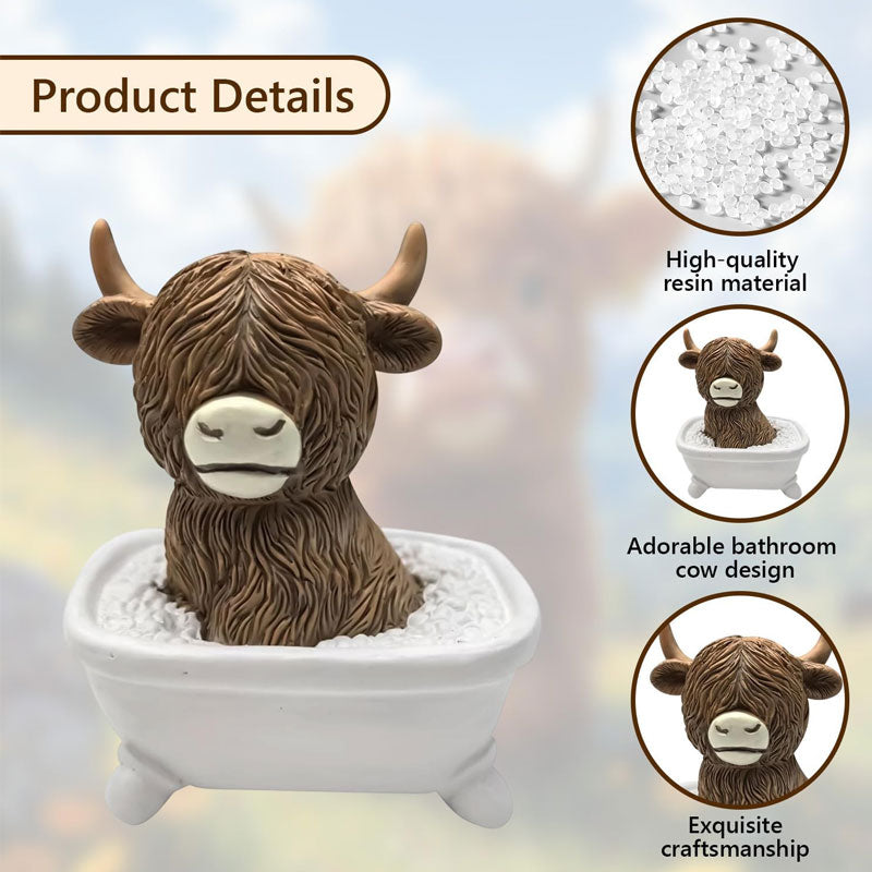 🐮 Badkamerdecoratie met Schotse hooglandkoeien