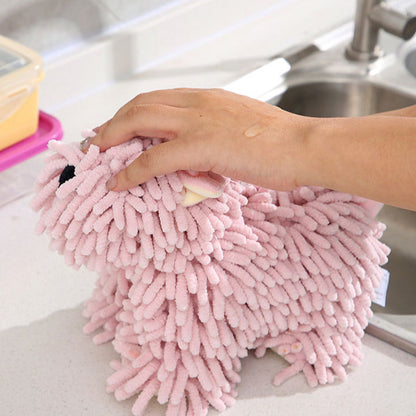 Cute Dog Hand Towel – Ultra Absorbent Hanging Microfiber Drying Towe