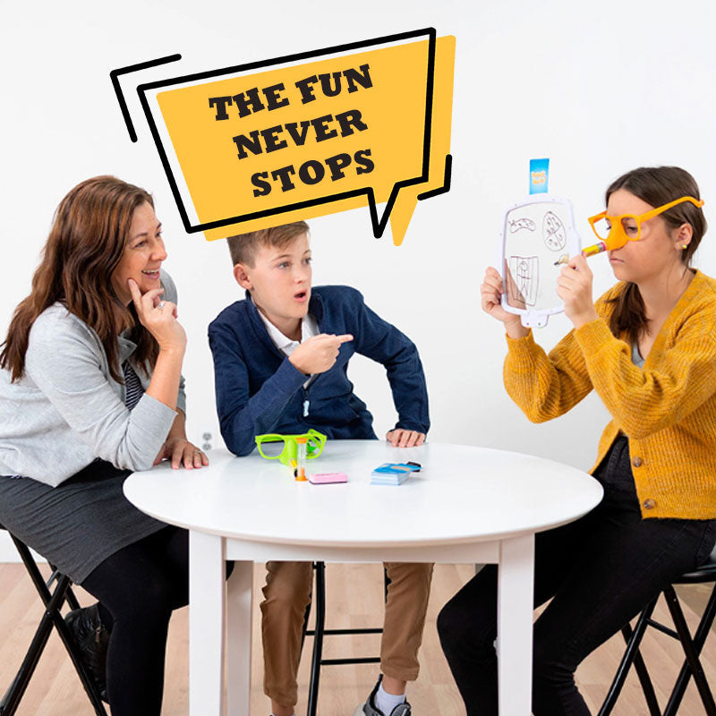 Pencil Nose Family Drawing Game