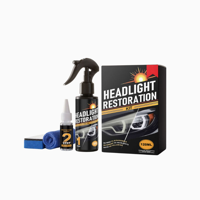 🚗 Scheinwerfer-Reparatur-Set | 2-Schritt Scheinwerfer-Aufbereitung