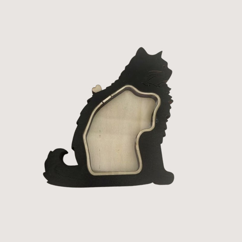 Handgefertigte Aufbewahrungsbox aus Holz für Tierhaare